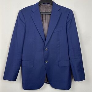 Suitsupply Napoli Int Blazer EU 52 US 42 Blue Zignone Pure Wool Straight Slim
